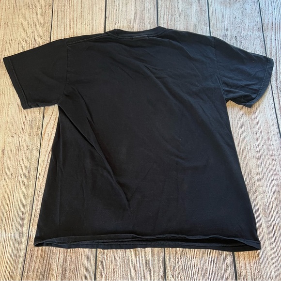 VTG Nike Y2k Athletic Black Shirt Youth Boys Size M‎ Swoosh Gray Tag Embroidered - Picture 7 of 7